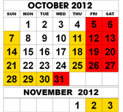 2011 Dates & Hours of Operation - Click for details!